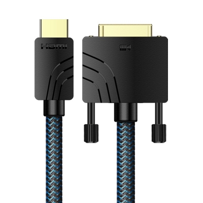 開博爾hdmi轉dvi線接線4K60HZ電視電腦線PS4/Switch投影儀連接線