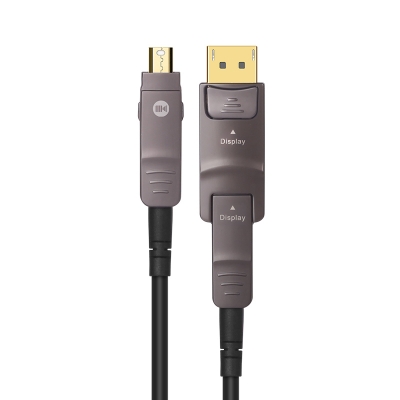 開博爾光纖minidp轉dp線1.4版DP轉迷你DP線轉接線10m50米4K連接線